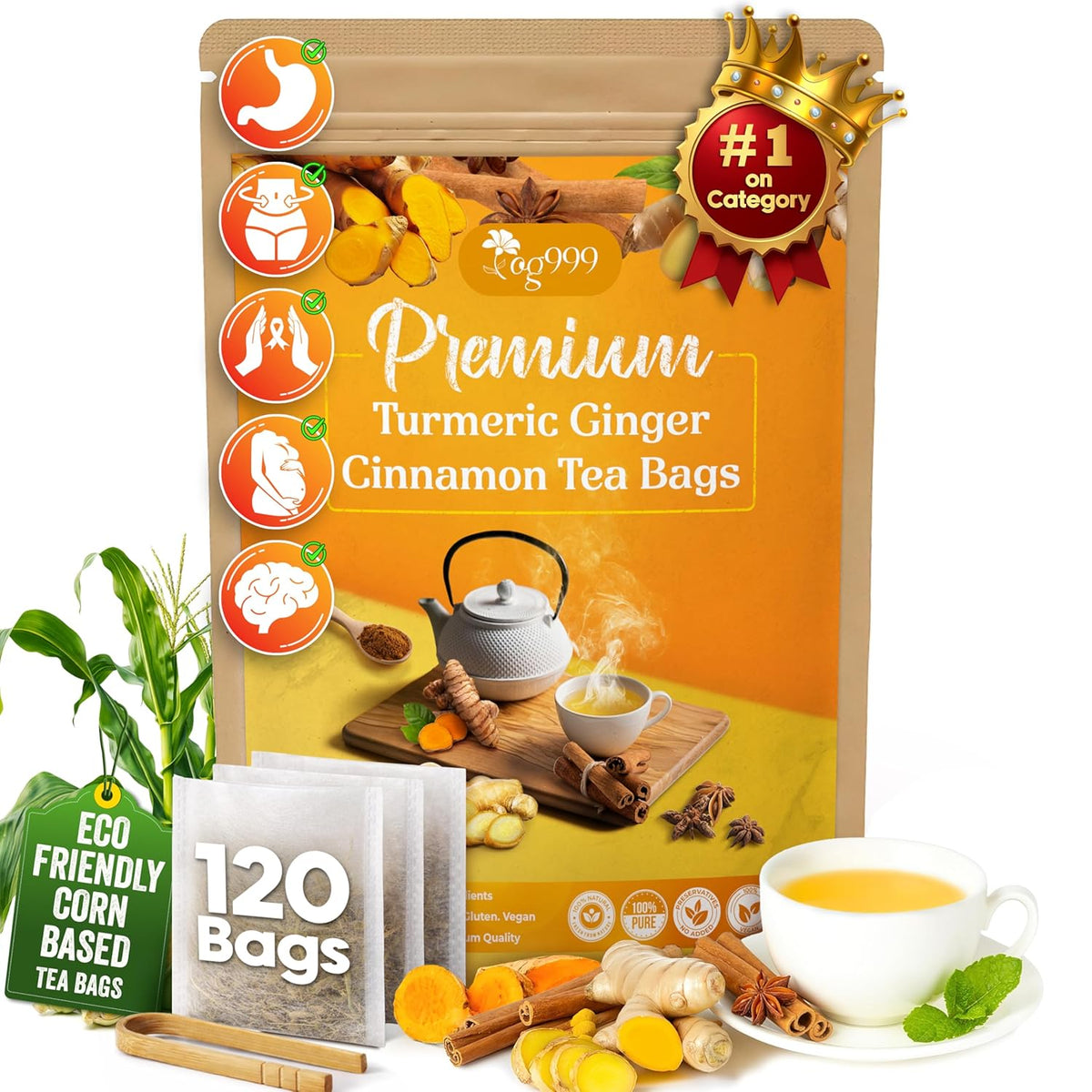 Turmeric, Ginger & Cinnamon Tea