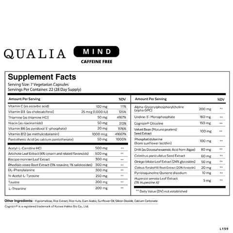 QUALIA MIND CAFFEINE FREE